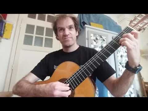 Cours de guitare : Arpèges simples p-i-m-i  (partie 2) + La Manivelle p.41