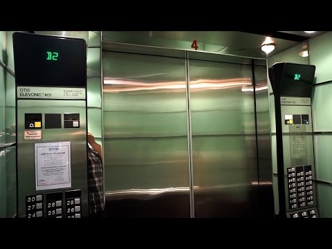 1993 OTIS Elevonic 401 high-rise traction elevators @ 253 Asoke Building, Bangkok, Thailand