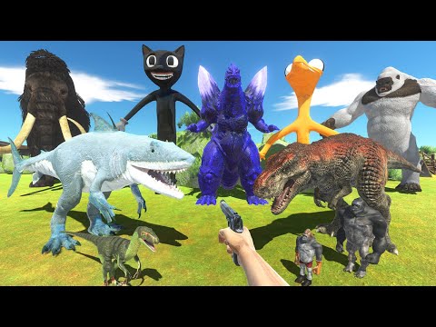 The Hunt For Dinosaur Fossils, Blue Godzilla In The Rocky Mountains - Animal Revolt Battle Simulator