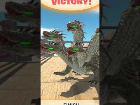 Goro vs Werewolf and Hydra vs Wyvern - Animal Revolt Battle Simulator