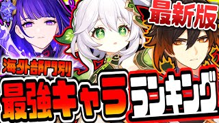 - 原神 最新版最強キャラティアランキング海外Tier表リークなし公式情報 原神げんしん