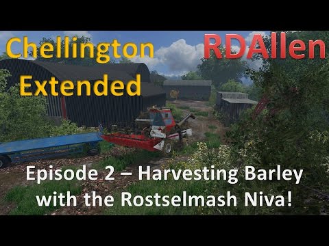 Farming Simulator 15 MP Chellington E2 - Harvesting with the Rostselmash Niva
