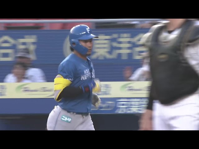 【2回表】チャンスを逃さない!! ファイターズ・水野達稀 セカンドゴロの間に先制に成功!! 2025年7月8日 千葉ロッテマリーンズ 対 北海道日本ハムファイターズ