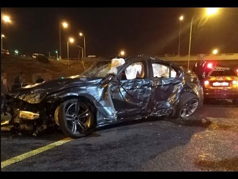 South Africa street racing ends in Horror crash (320 Km/h)