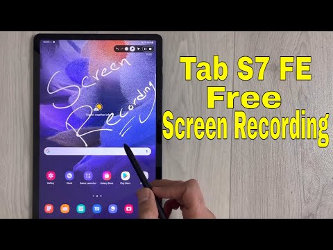 Samsung Galaxy Tab S7 FE: How to Use Screen Recorder - Annotate Screen Recording
