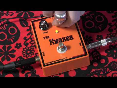 Crockettdial Productions KWAKER fuzz distortion guitar effects pedal demo