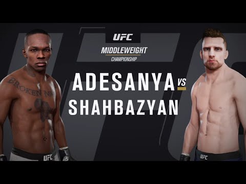 Israel Adesanya vs. Edmen Shahbazyan Full Fight (EA SPORTS™ UFC® 3)