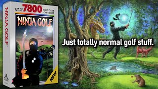Ninja Golf Atari 7800 EXCLUSIVE: The Most Difficult Ninja Test of ALL!