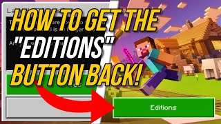 Minecraft PS4 BEDROCK EDITION - How To Get The "Editions" Button Back! - TU 2.08 - (Easy Tutorial)