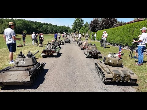 Großmodelltreffen Hausen am Bach 2025, RC-Big-Tanks in action, Teil 1