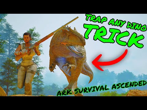 A TRAP THAT WORKS ON ALL DINOS In Ark Survival Ascended!!!