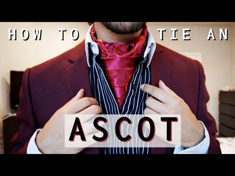 How To Tie An Ascot (2 ways for different neck sizes)