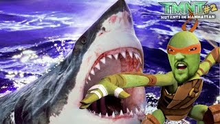 SHARKS in the SEWER? Michelangelo plays TMNT Mutants in Manhattan Part 2! Ninja Turtles ARMAGGON