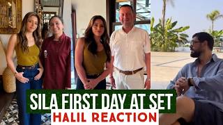 Sila Turkoglu and Serkan first day at Set !Halil Ibrahim Ceyhan Reaction
