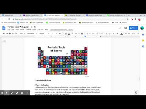 Periodic Table Webquest