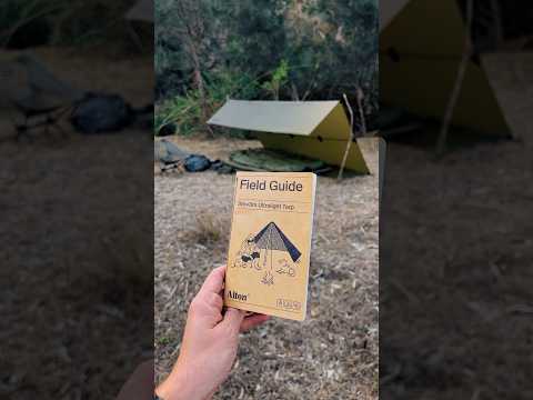 C-Fly Shelter Tarp Configuration ⛺️ #tarpcamping #campinghacks #bushcraft #campingaustralia