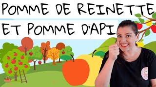 Pomme de reinette et pomme d&#39;api | Comptine à gestes | Andreea&#39;s Music Box
