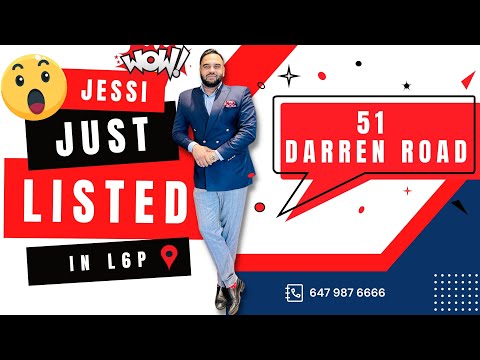 JESSI JUST LISTED, 51 DARREN ROAD,  IN L6P BRAMPTON