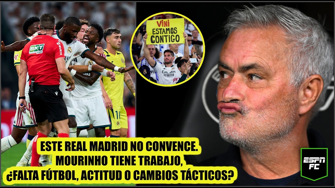 REAL MADRID JUGÓ A NADA. Victoria GRIS y EXPULSIÓN de VINICIUS. MOURINHO debe MODIFICAR | ESPN FC