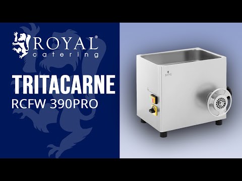 Video - Tritacarne - Rotazione in senso inverso - 380 kg/h - Royal Catering