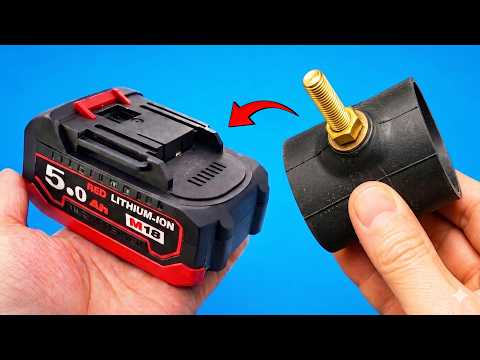 🔋Never Buy Drill Batteries Again! Use Old Tire Valves and Watch What Happens! 😱
