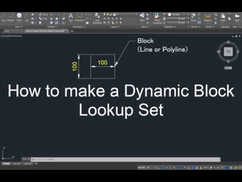 AutoCAD How to make a Dynamic Block Lookup Set
