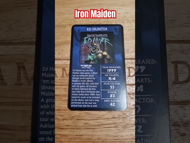 Vídeo relacionado con Top Trumps Iron Maiden - Juego de Cartas de edición Limitada, Revive la Historia de la música con 30 de Sus Mejores álbumes, Singles y giras, Regalo para Mayores de 18 años