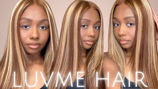 BLACK FRIDAY ALERT! ✨😍 HONEY BLONDE HIGHLIGHTS WIG | 5x5 HD LACE CLOSURE WIG | Ft. LuvMe Hair