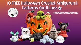 10 FREE Halloween Crochet Amigurumi Patterns You’ll Love 👻 | #sharetheloveigchallenge