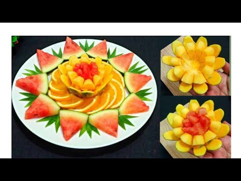 Super Fruits Decoration Idea! Easy & Beautiful Fruits Plate Decoration! Fruit Decoration! Fruits Art