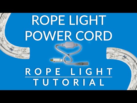 How To Install Rope Light Power Cord | AQLighting