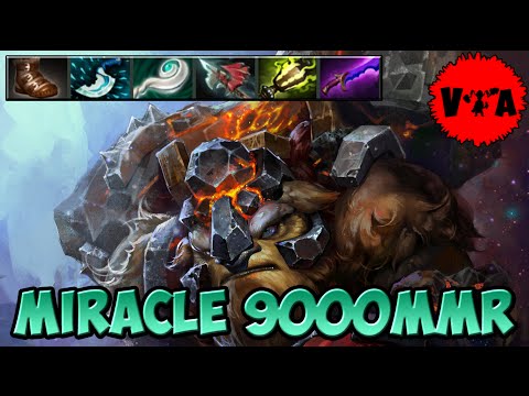 Dota 2 - Miracle 9000 MMR Plays Earthshaker - Ranked Match