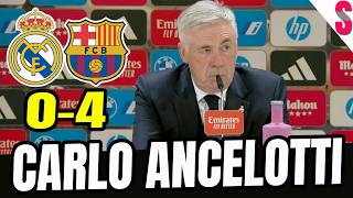 CARLO ANCELOTTI en Rueda de prensa / REAL MADRID 0-4 FC. BARCELONA | LIGA ESPAÑOLA