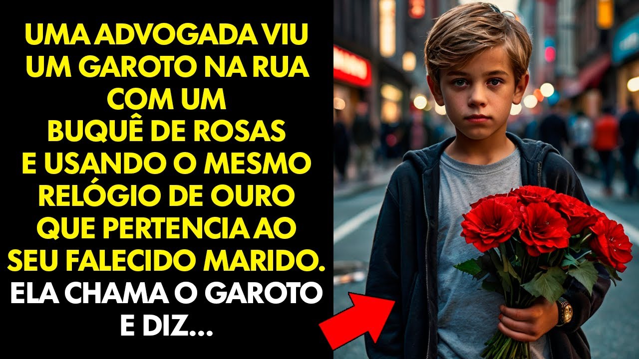 ADVOGADA VIU GAROTO VENDENDO FLORES USANDO RELÓGIO IDÊNTICO AO DO SEU MARIDO FALECIDO HÁ 5 ANOS...