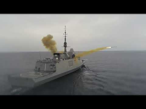 Tir missile EXOCET MM40 Block3C par la FREMM-DA Alsace