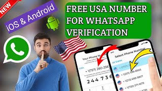 NEW! How to Get Free USA 🇺🇲 Number for Whatsapp Verification || Free WhatsApp Number 🙊🚀🔥