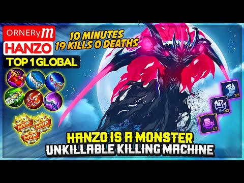 Hanzo Is A Monster, Unkillable Killing Machine [ Top 1 Global Hanzo ] ᴼᴿᴺᴱᴿᵞM - Mobile Legends