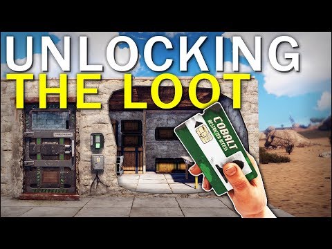 UNLOCKING the LOOT with THE NEW KEYCARD! - Rust Solo Survival