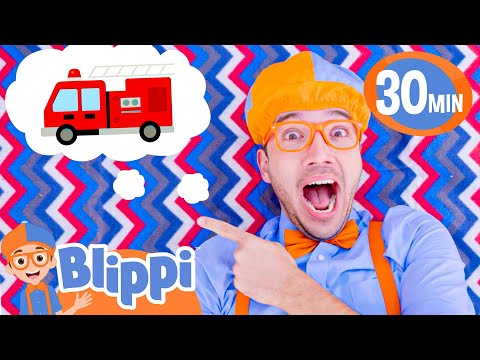 Fire Truck Song LOOP | Blippi Vehicles | Educational Videos For Kids