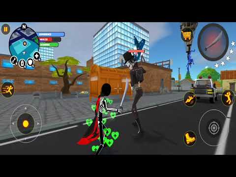 Stickman Fighting Game Superhero Robot Car