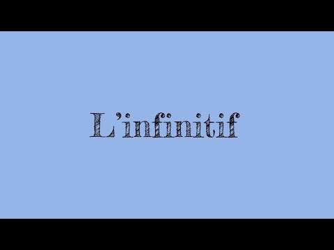 L’infinitif