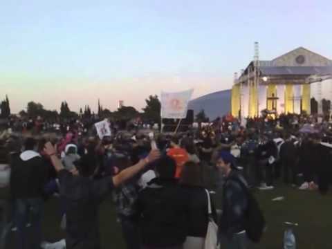 Pozdrav generalima u Haagu sa 'susreta hrvatske katoličke mladeži' u Zadru, 2010.