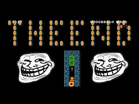 Playing your TROLL levels on Super Mario Maker (With commentary, and dark psytrance music)