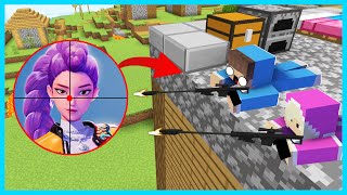 Download lagu MIPAN & ZUZUZU BERBURU RUMI KPOP DEMON HUNTERS DENGAN SNIPER DI MINECRAFT! mp3