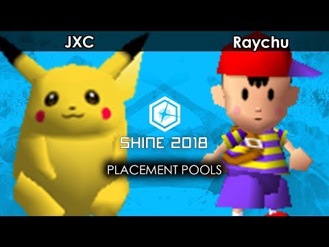 Smash 64:  JXC (Pikachu) V Raychu (Ness) - Shine 2018 Tournament