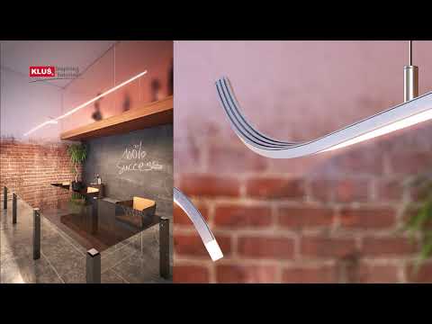 Відео огляд Алюмінієвий профіль GIZA-LL для LED стрічок, з розсіювачем KLUS, 3м. (Ціна за 1 штуку)