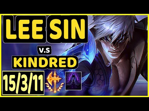 DAT (KITZUO) (LEE SIN) vs KINDRED - 15/3/11 KDA JUNGLE GAMEPLAY - NA Ranked DIAMOND