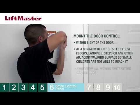 LiftMaster 8500W Wall Mount Garage Door Opener Installation Overview