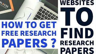 How to Get Free Research Papers | Best Website to Find Research Papers | Free Research Papers