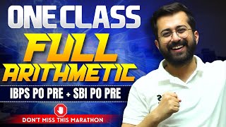 ✅ Complete Arithmetic Super Revision - One Shot for IBPS PO & SBI PO Prelims 2025 🔥 || Aashish Arora